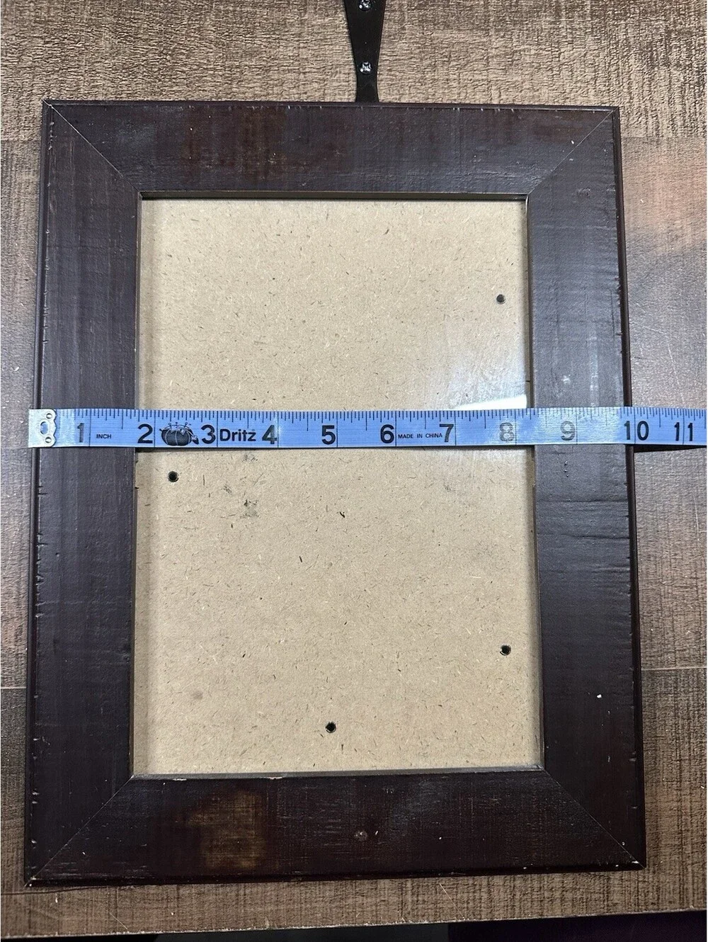 Vintage Dark Wood 8x10 Picture Frame Rustic Brown Wooden Photo Frame Glass Front
